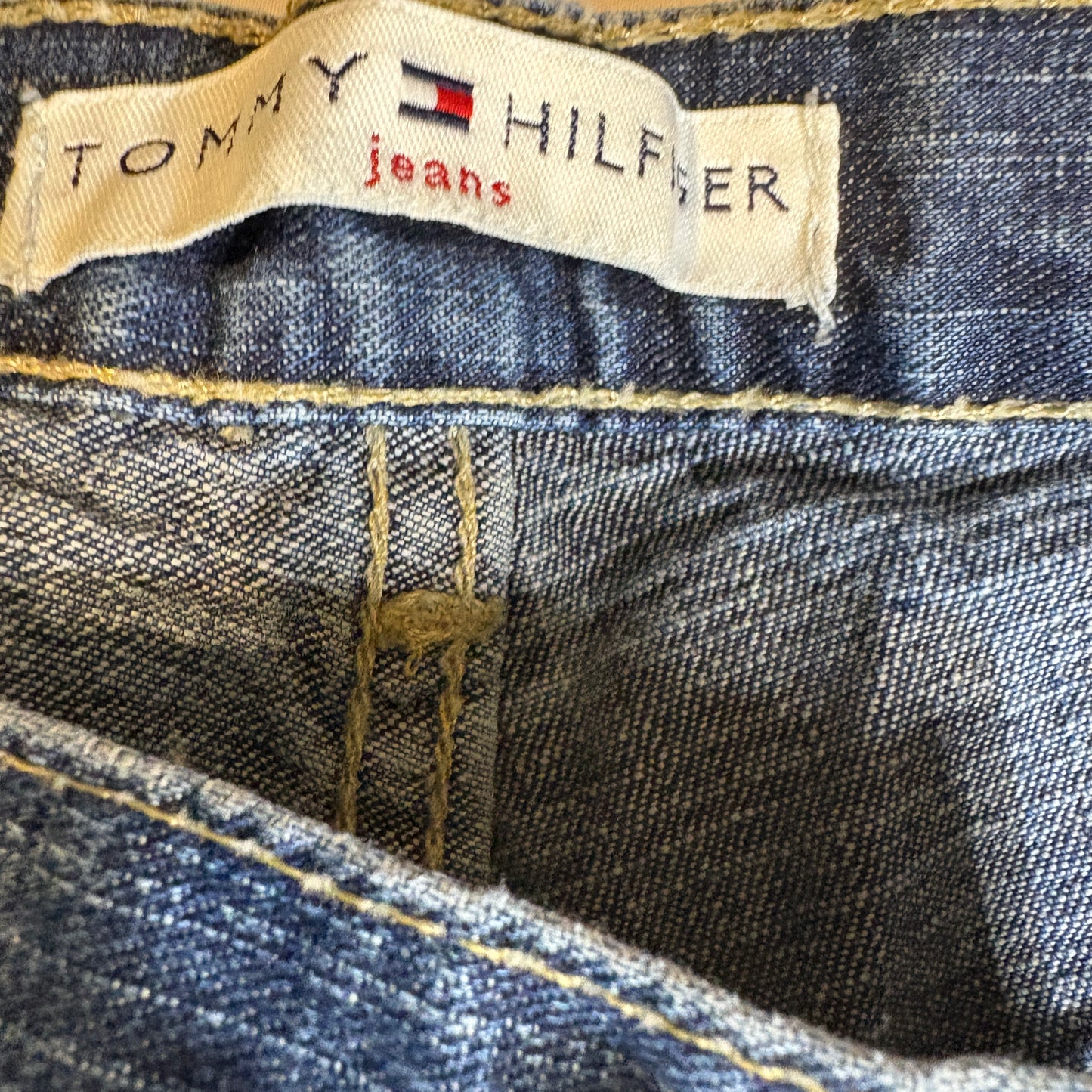 Baggy Tommy Hilfiger Jeans Men’s Blue Denim Straight Fit Vintage Pants