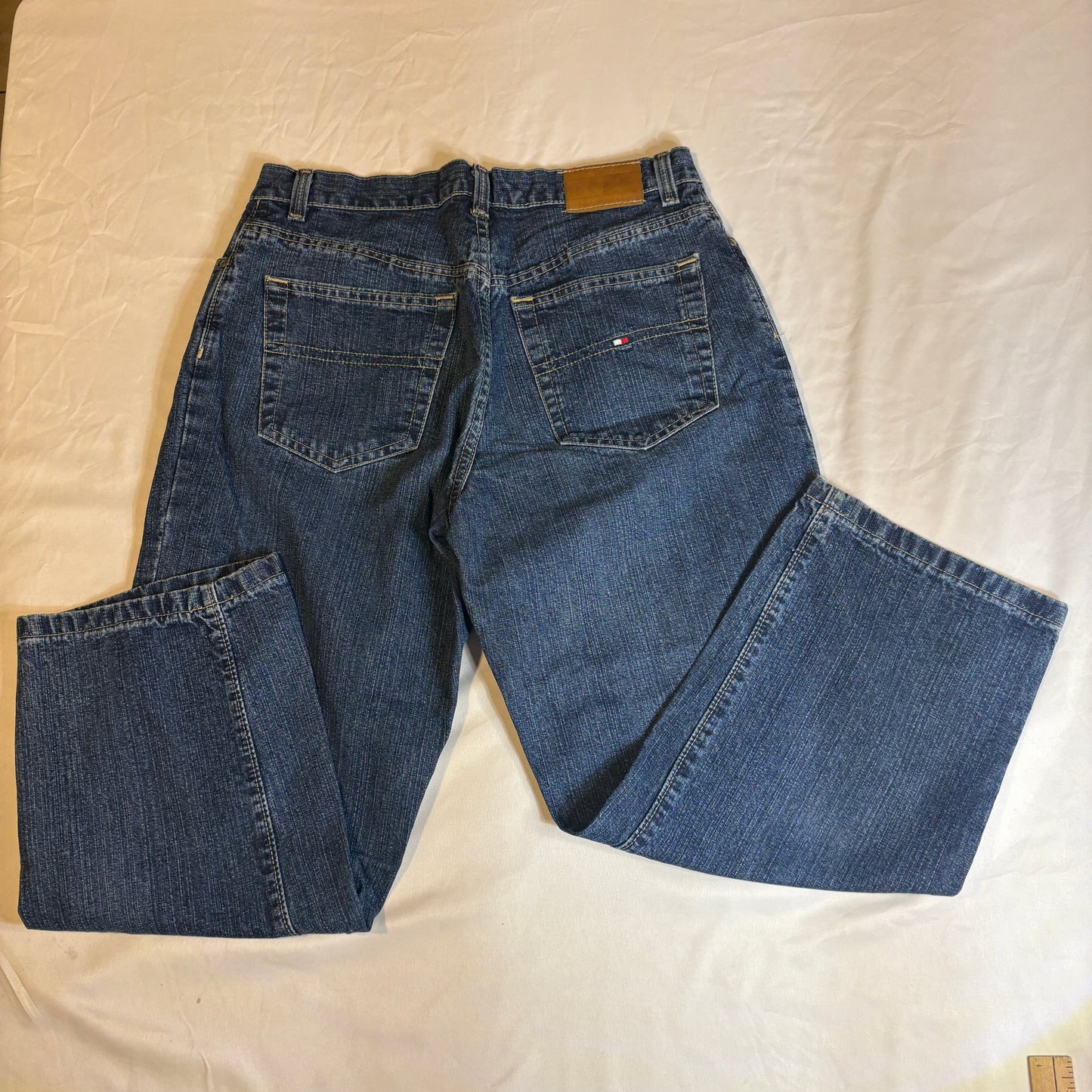 Baggy Tommy Hilfiger Jeans Men’s Blue Denim Straight Fit Vintage Pants