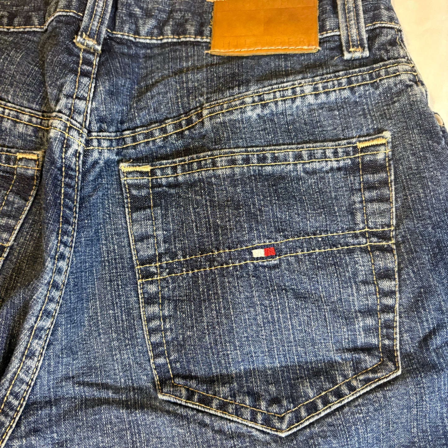 Baggy Tommy Hilfiger Jeans Men’s Blue Denim Straight Fit Vintage Pants