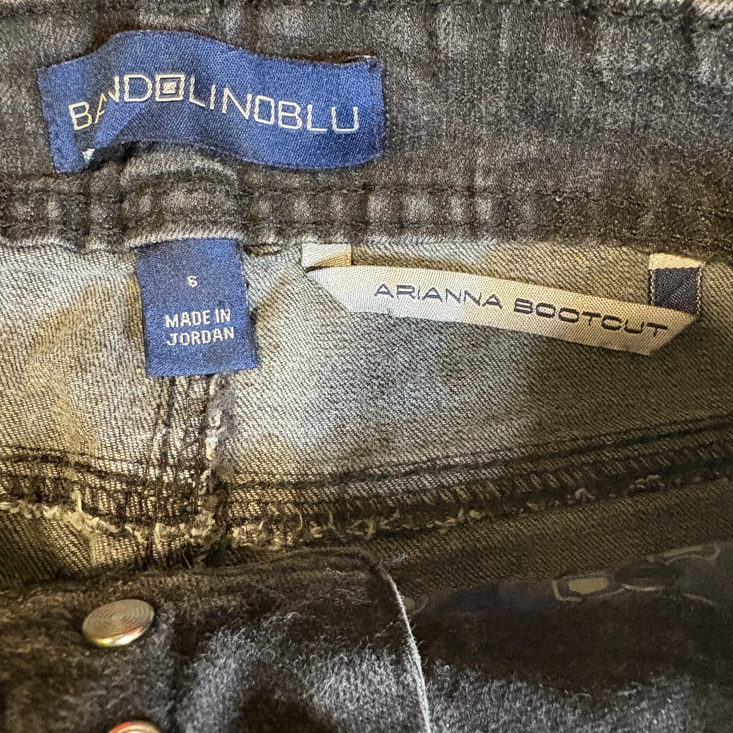 Bandolino Blu Jeans Women’s 6 Arianna Bootcut Dark Wash Stretch Denim Casual