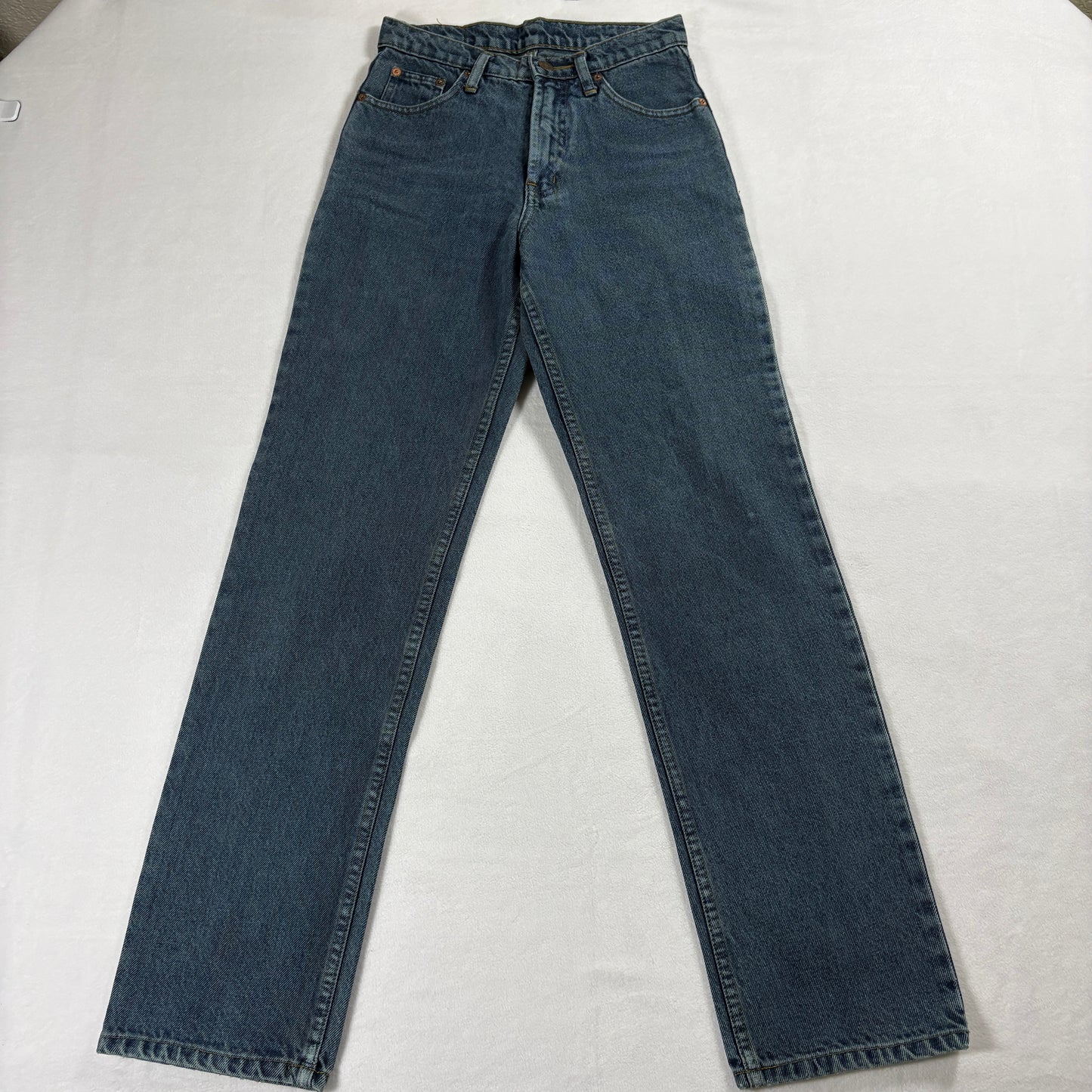 Jag Jeans Womens W26 Vintage 90s Straight Leg Blue Denim Retro USA Made Highrise