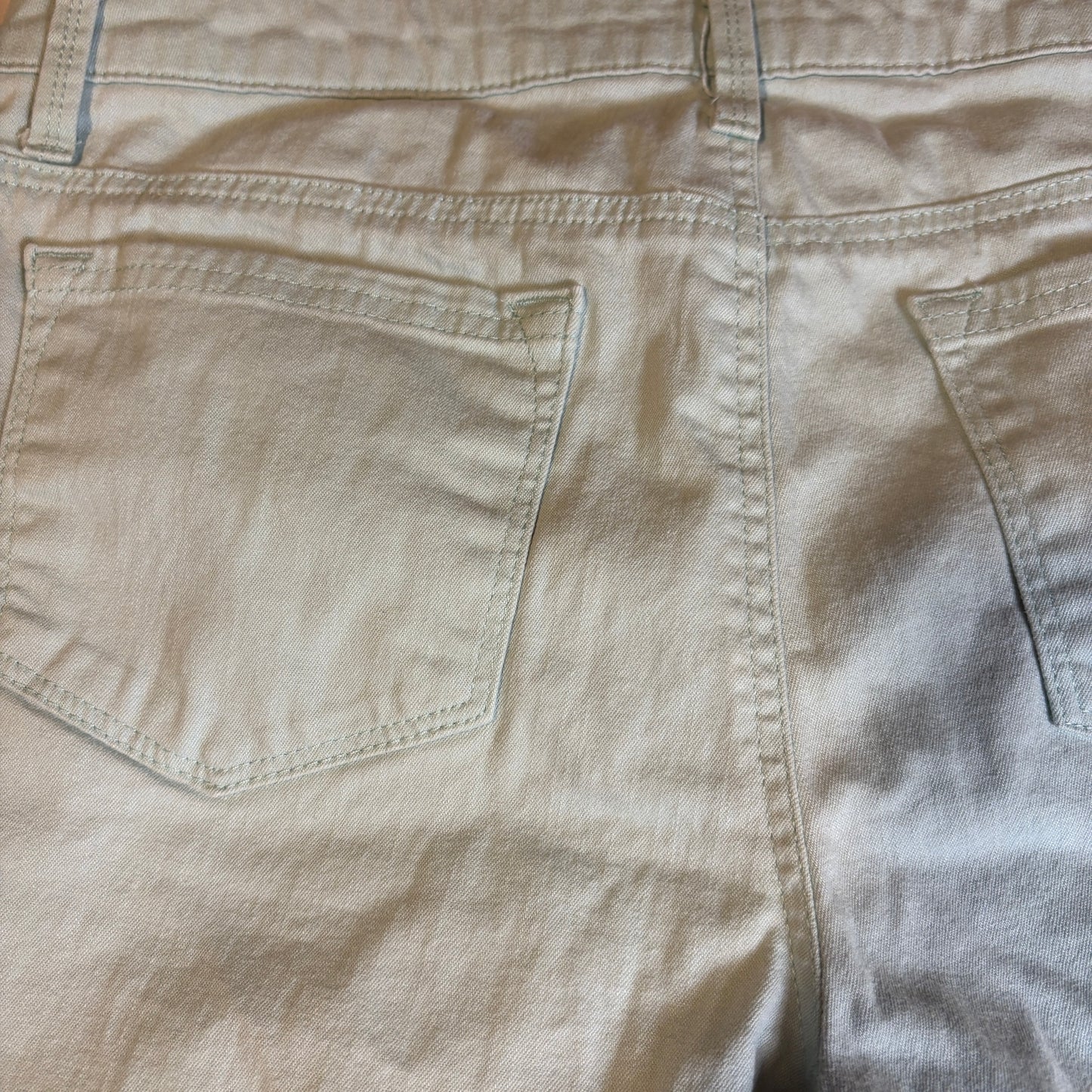 Lee Women’s Baggy Cropped Jeans Size 2 Aqua Teal Capri Straight Leg Y2K