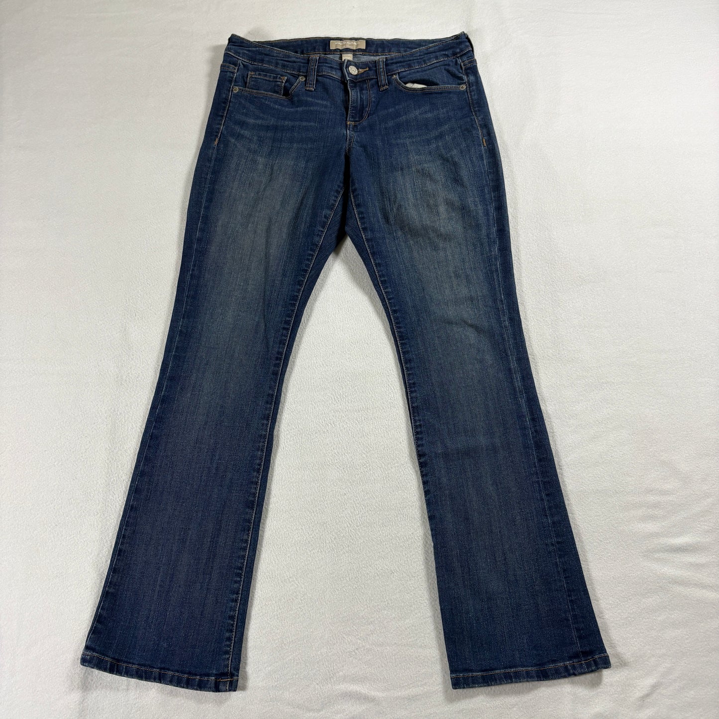 Banana Republic Slim Bootcut Jeans Womens 27/4S Blue Stretch Denim 30x29