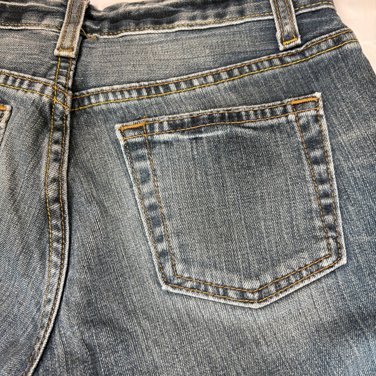 GAP Ultra Low Rise Stretch Jeans Women’s 4 Regular Blue Denim Bootcut Baggy Y2K