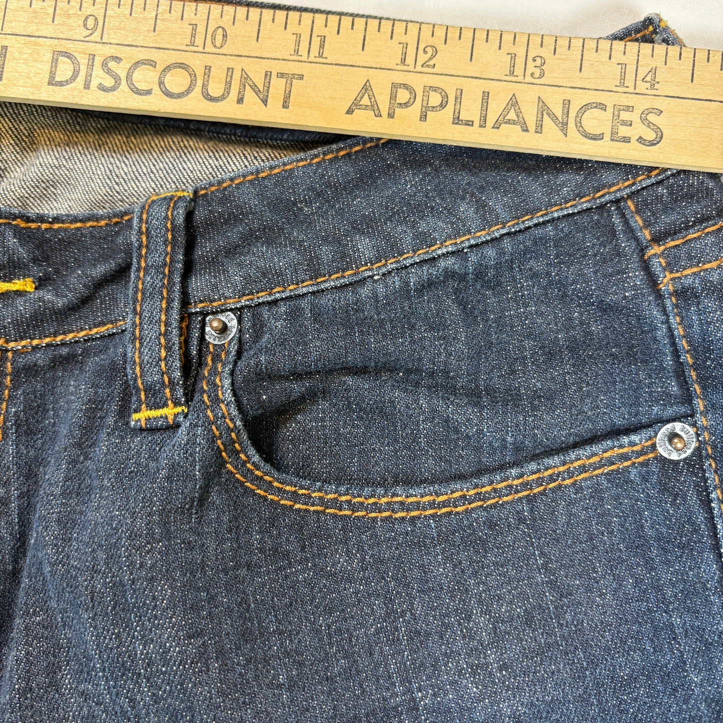Bullhead Laguna Bootcut Jeans Women’s Size 7 Long Blue Denim Stretch Baggy Y2K