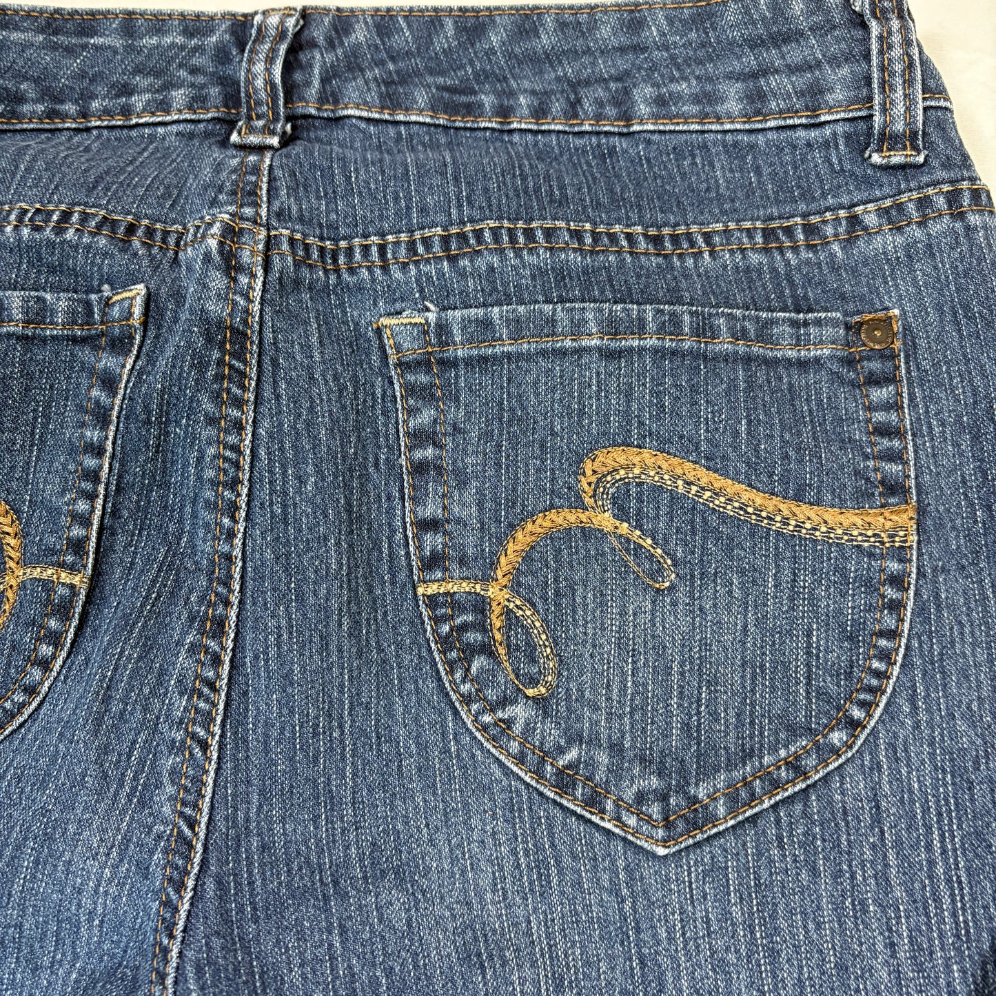 Nine West Jeans Women’s Size 10 Blue Denim Stretch Bootcut Baggy Y2K Vintage Style