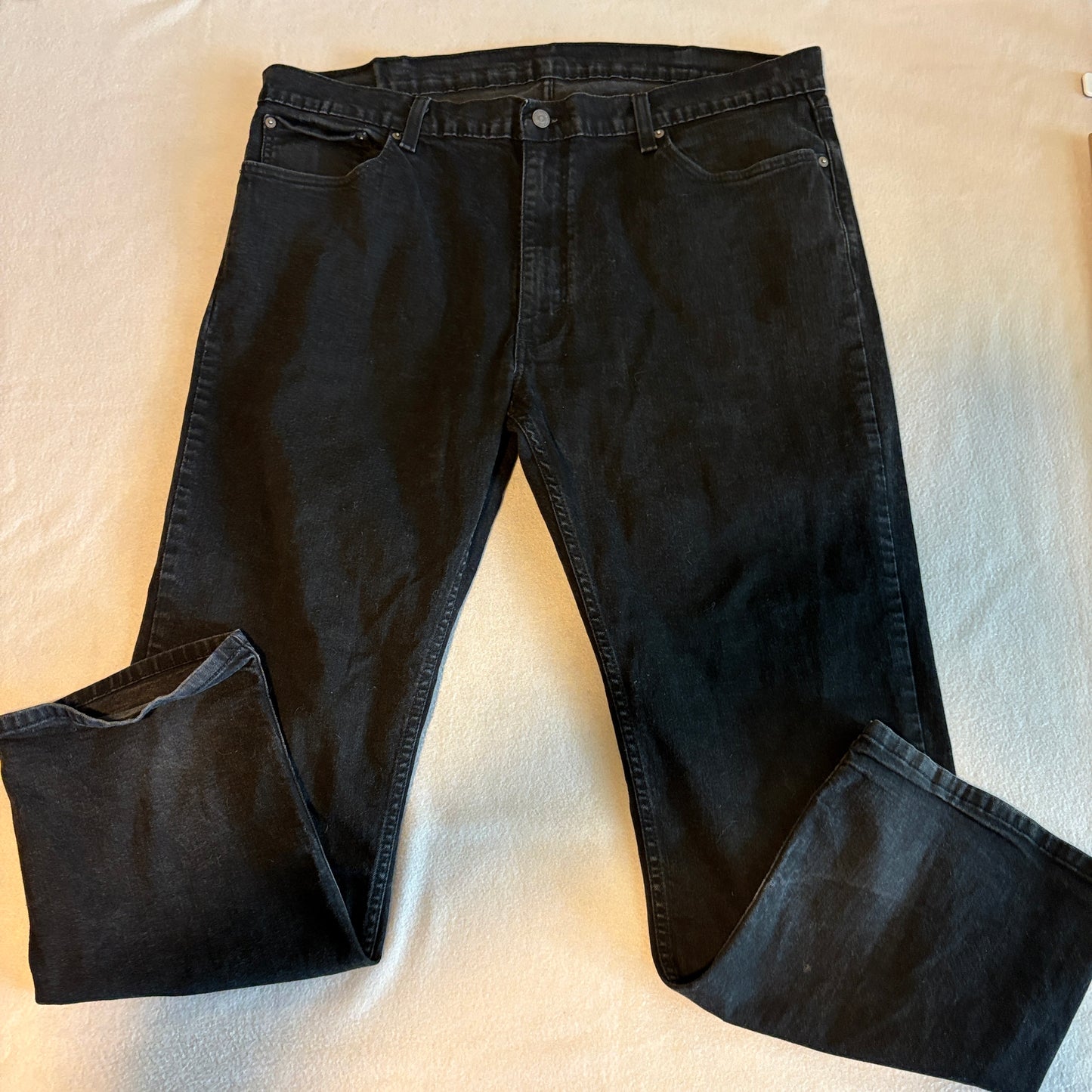 Levis Strauss & Co 559 Jeans W42 L32 Black Relaxed Straight Denim Fits 41X29