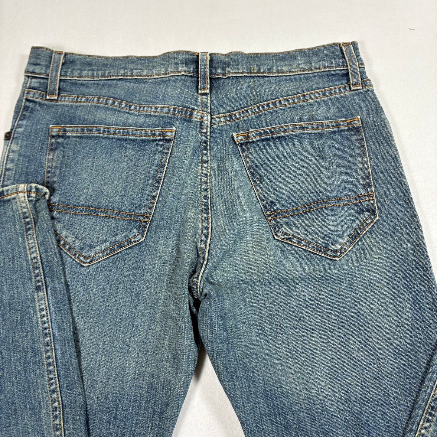 Arizona Jean Co Mens Slim Straight Jeans 33x32 Blue Denim Flex Stretch