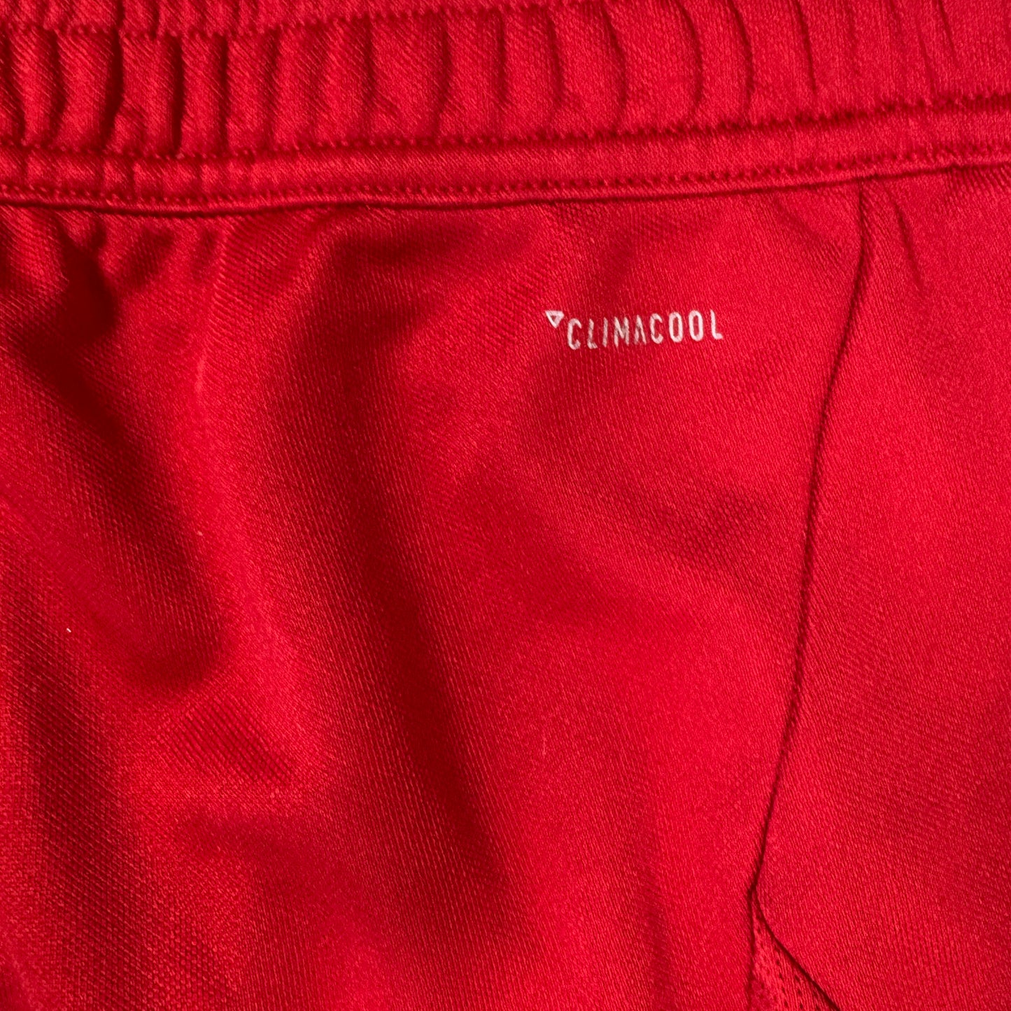 Adidas Men’s XL Track Pants Red White 3-Stripes Joggers Tapered Training