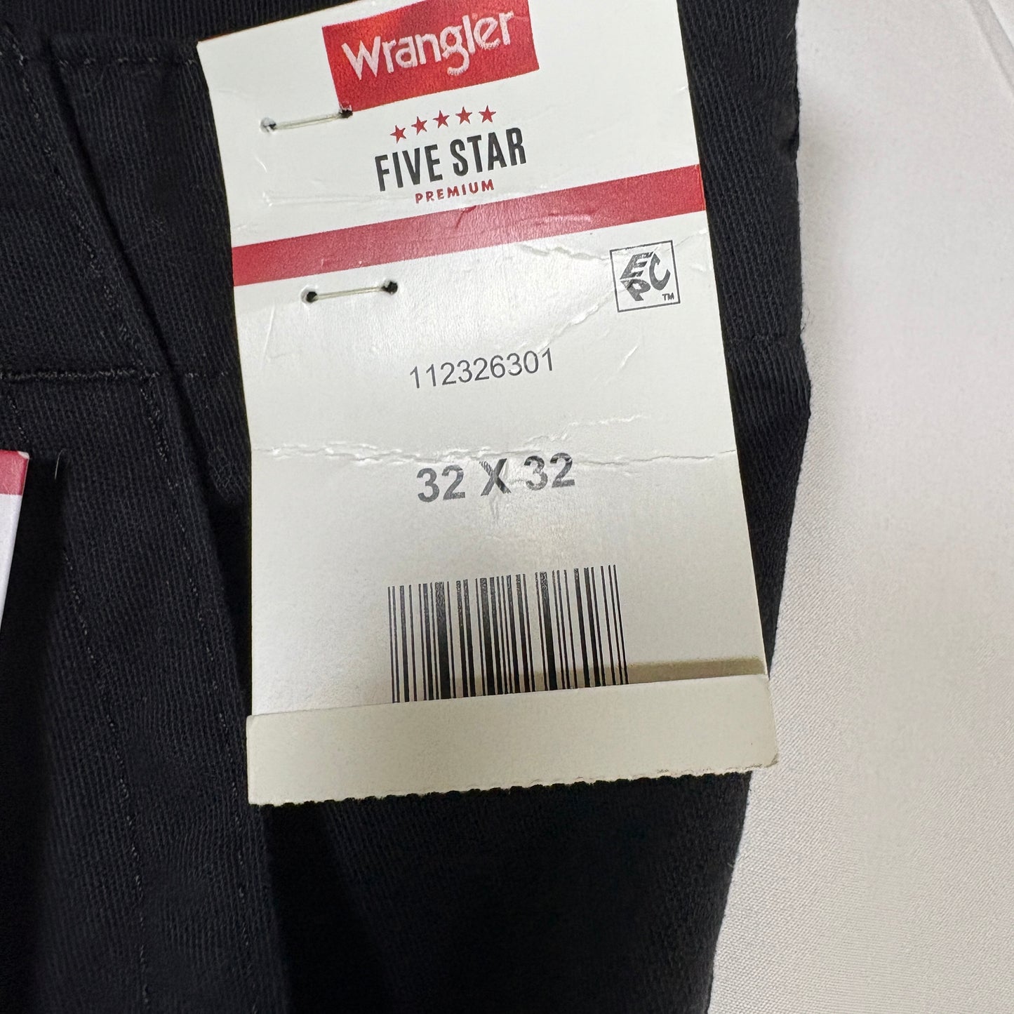 Wrangler Five Star Men’s Cargo Pants 32x32 Black Regular Taper Stretch NWT