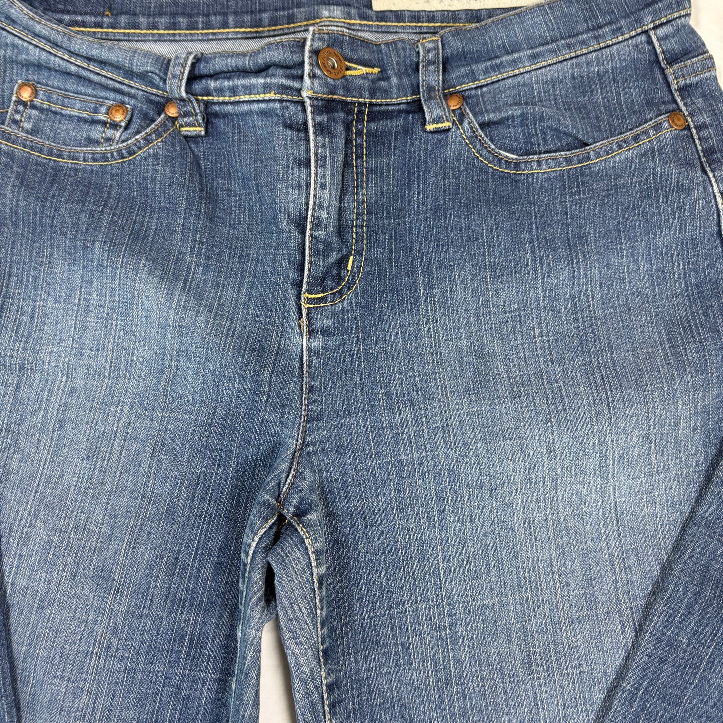 DKNY Jeans Women’s Size 8 Blue Medium Wash Bootcut Denim Stretch Casual Pants
