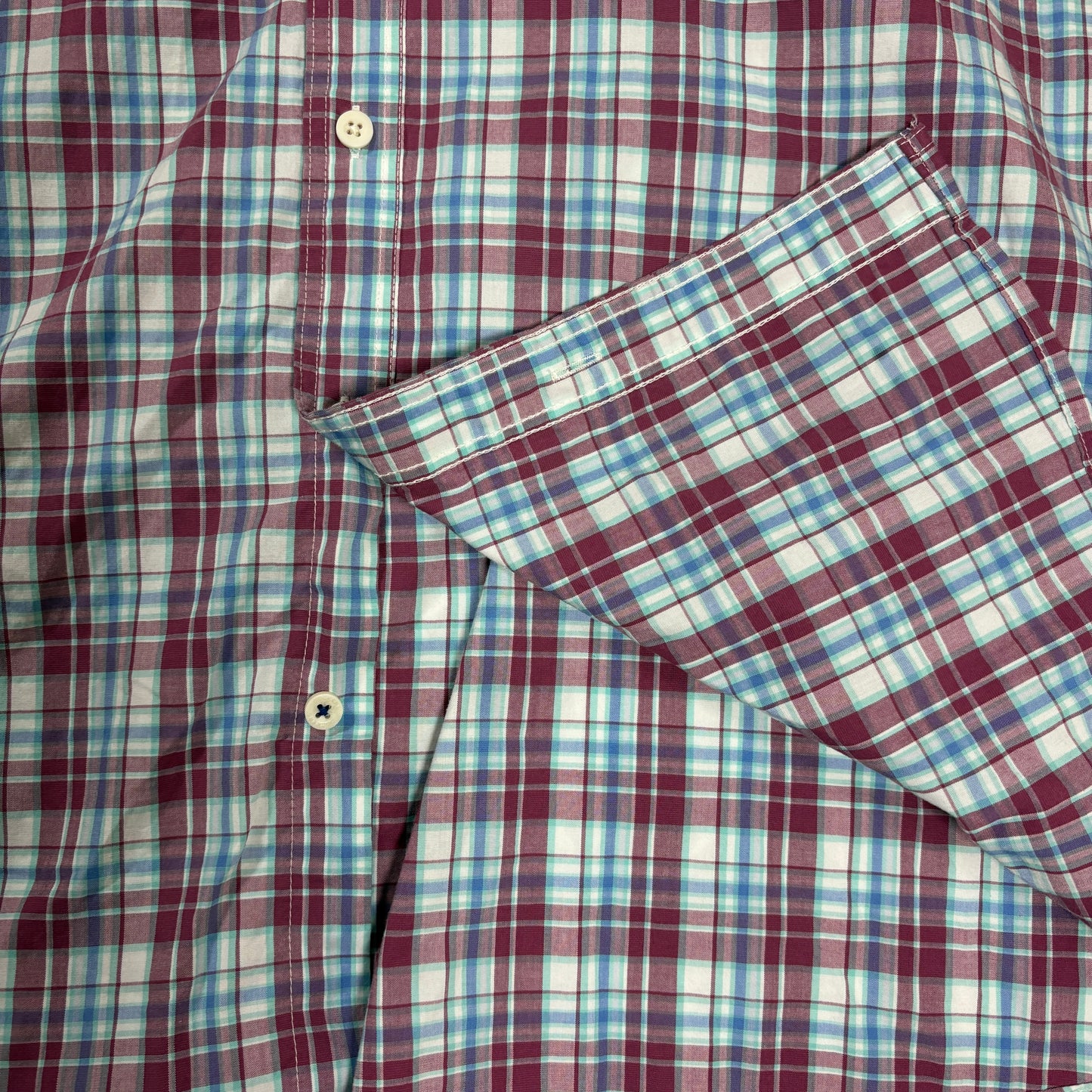 Dockers Men’s Shirt 3XL Supreme Flex Plaid Long Sleeve Button Up Casual Big