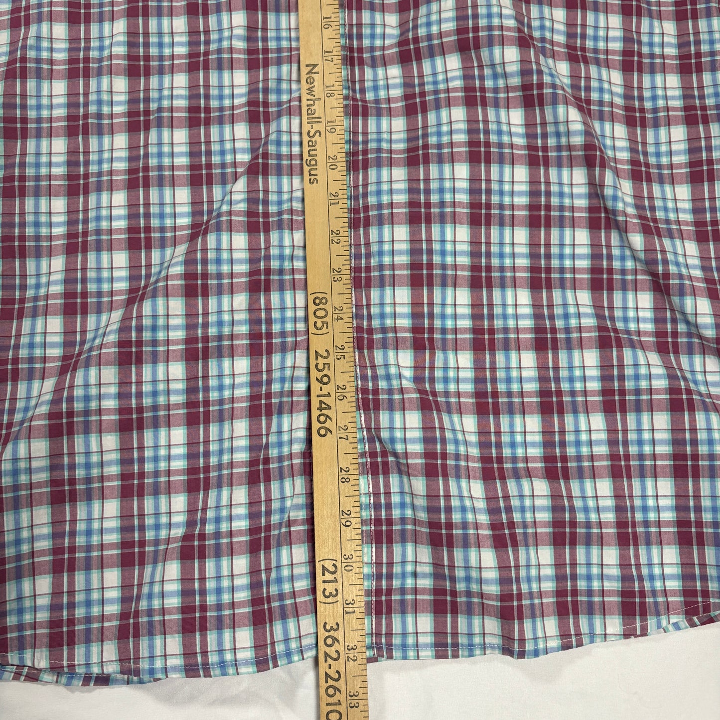 Dockers Men’s Shirt 3XL Supreme Flex Plaid Long Sleeve Button Up Casual Big