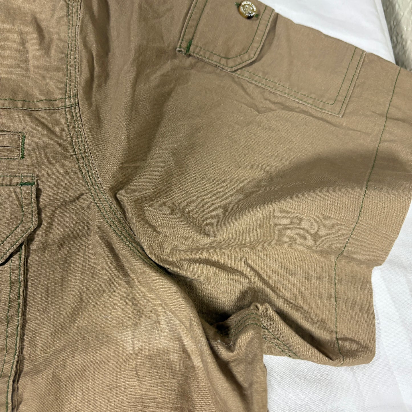 Boulder Creek Men’s 4XL Khaki Short Sleeve Utility Shirt Multi Pocket Outdoor