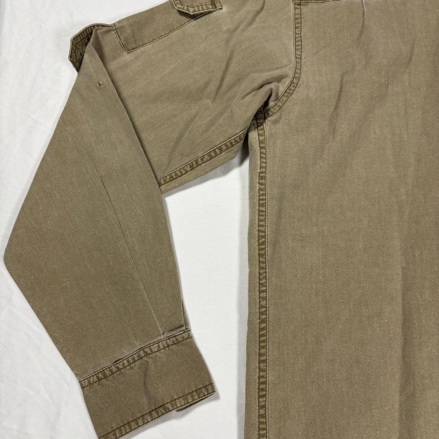 Cabela's Outdoor Gear Shirt M Tall Khaki Button Up Utility Pockets 100% Cotton