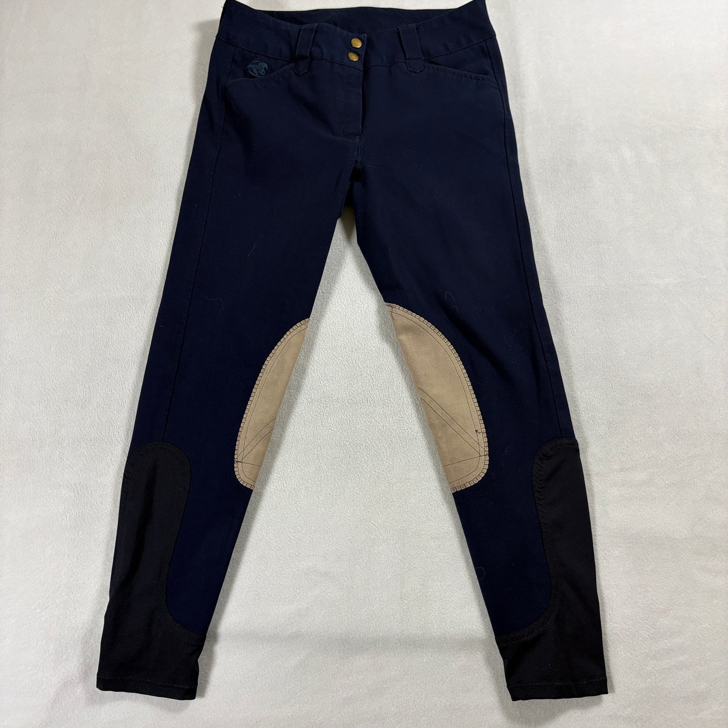 Piper SmartPak Riding Breeches Women 28R Fits Like 29x26 Navy Equestrian