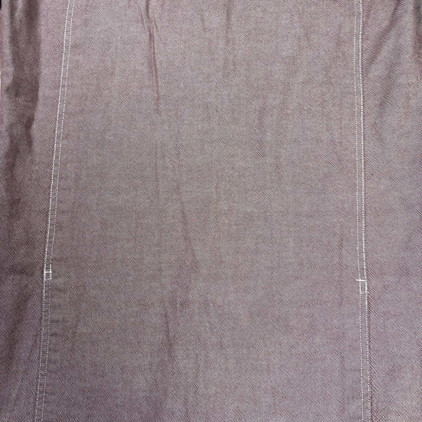 Cabela's Shirt M Tall Red Chambray Button Up Long Sleeve Dual Pocket 100% Cotton