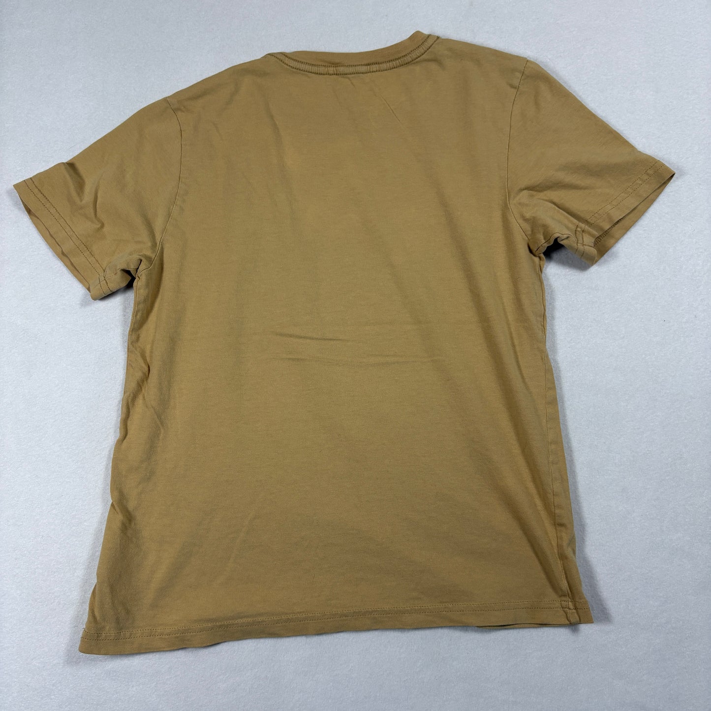 Kids Youth M T Shirt Tan BMX Bike Graphic Tee Extreme Sports Rider Streetwear