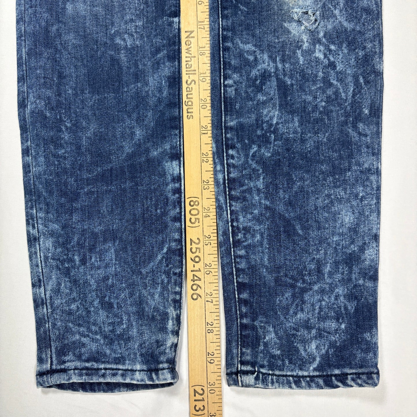 Arizona Jeans Co Jeggings Women 11 Blue Acid Wash Stretch Denim Skinny Fit