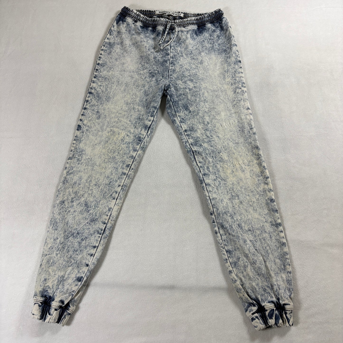 Hidden Jeans Acid Wash Jogger Pants Size S Fits Like 26x27 Y2K Denim Sweatpants