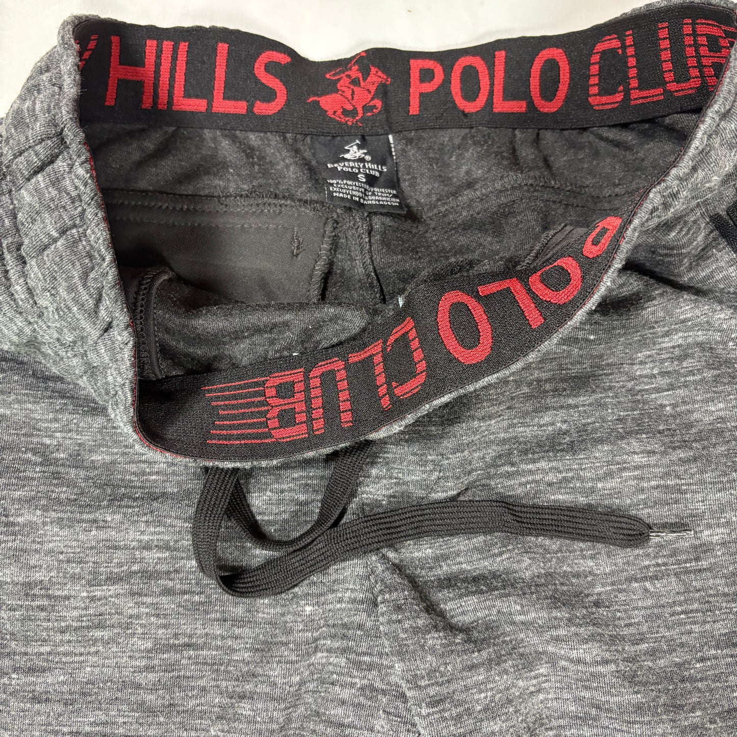 Beverly Hills Polo Club Joggers Men S Gray Drawstring Sweatpants Athletic Pants