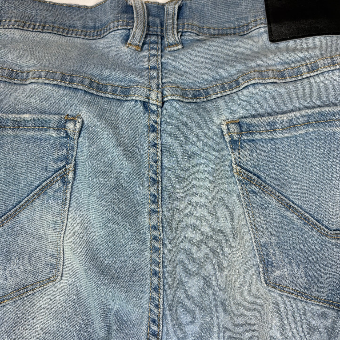 Empyre Distressed Light Wash Jeans Men 34x32 Straight Fit Casual Ripped Denim