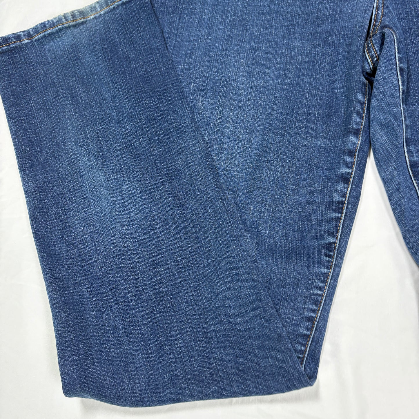 Chico’s So Slimming Jeans Women 2 Reg Blue Stretch Straight Denim Classic Pants