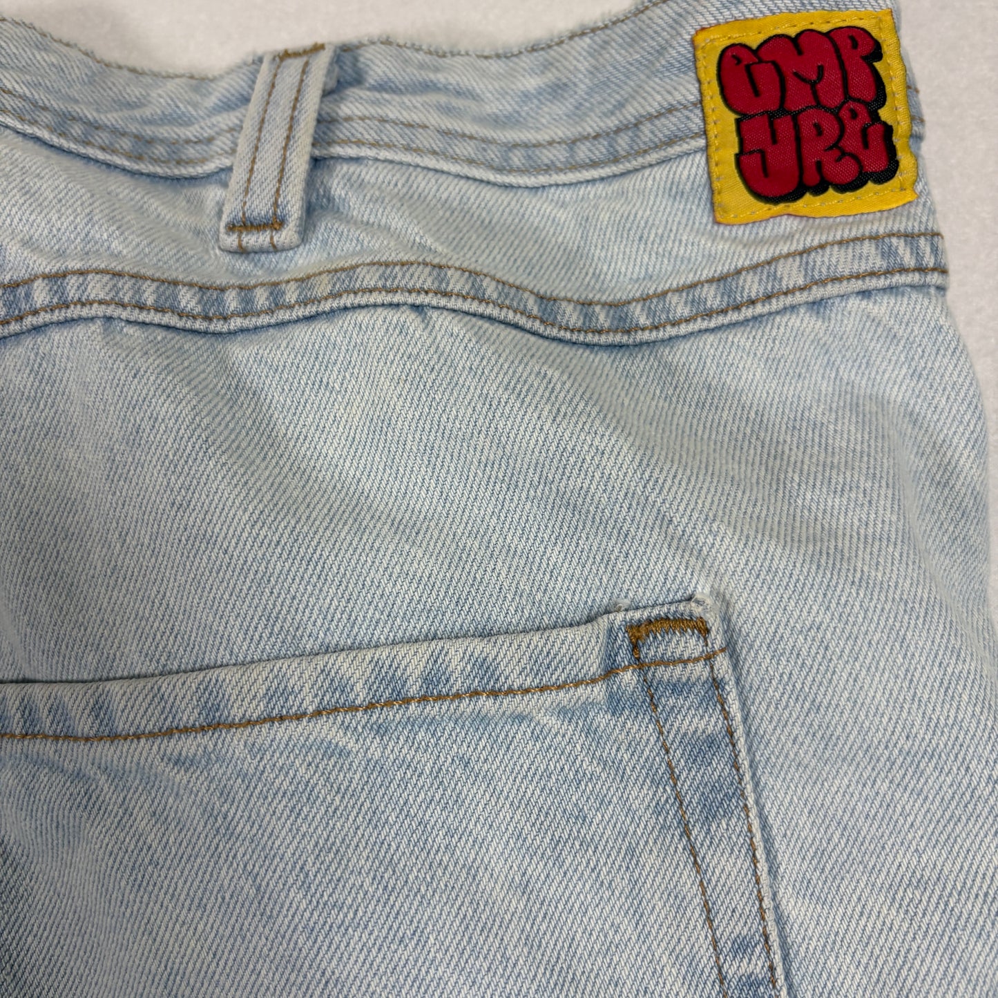 Empire Mens Jeans 46 Light Wash Baggy Y2K 90s Grunge Skater Denim Vintage