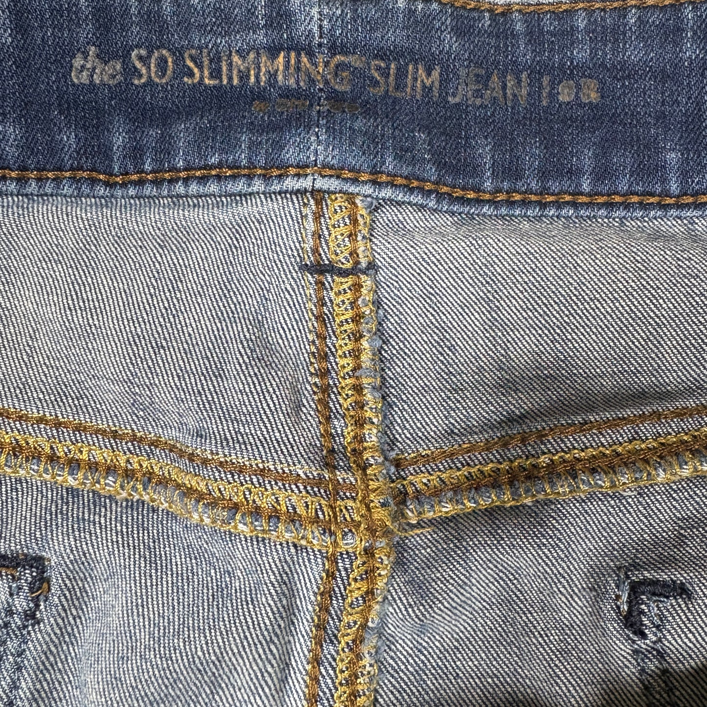 Chico’s So Slimming Jeans Women 2 Reg Blue Stretch Straight Denim Classic Pants