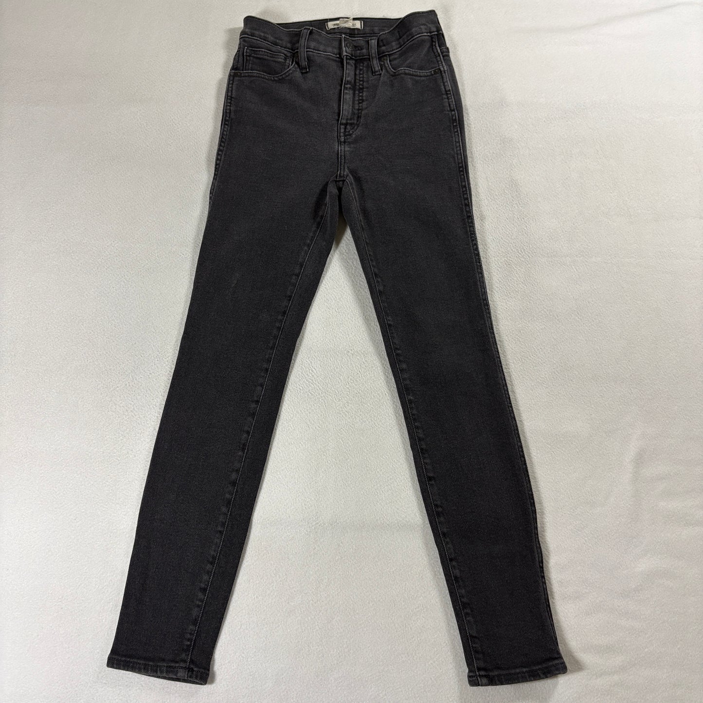 Madewell High Rise Skinny Jeans Gray Size 26 Fits Like 25x28 Stretch Denim