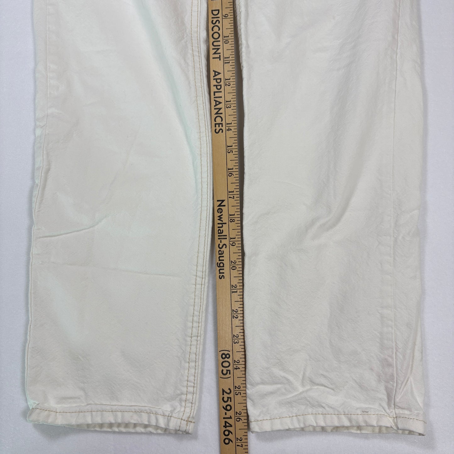 Cotton On Jeans Mens 30 White Straight Leg Denim Pants Casual Neutral Style