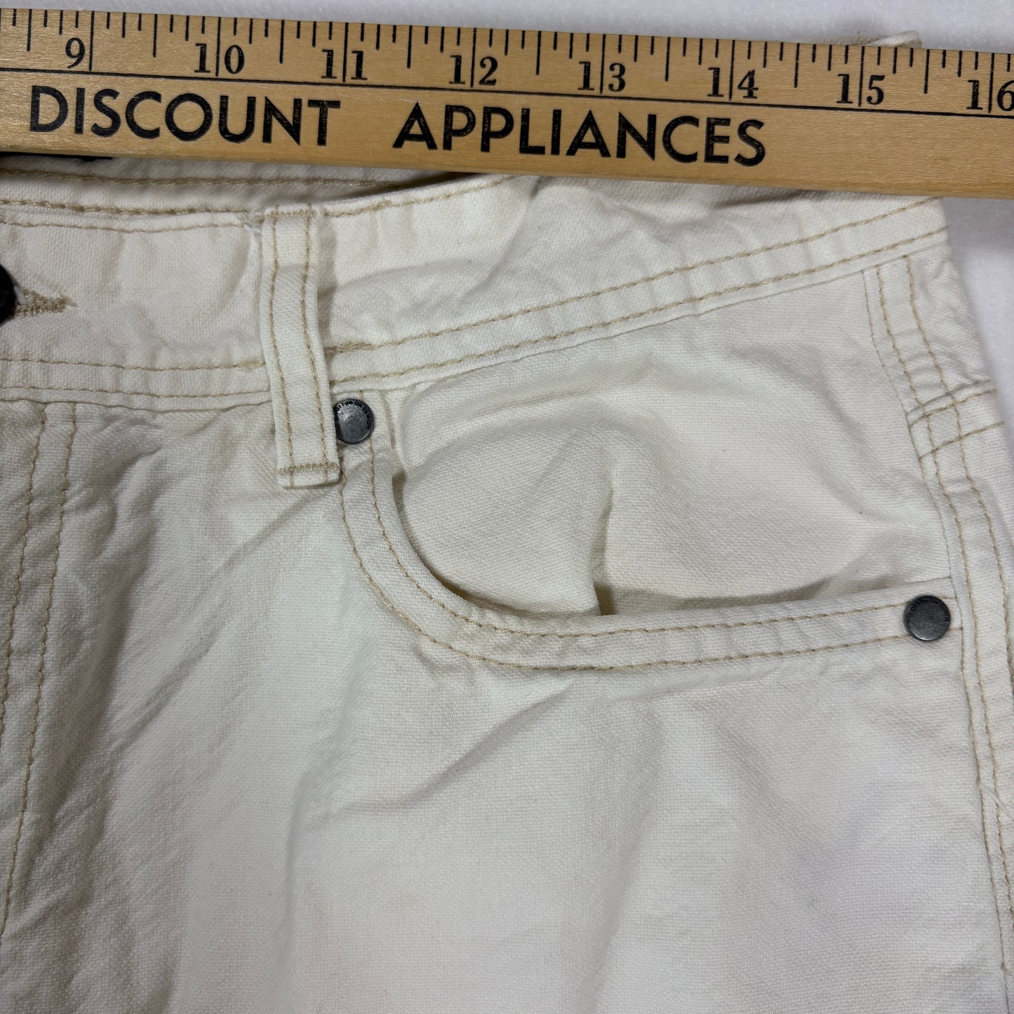 Cotton On Jeans Mens 30 White Straight Leg Denim Pants Casual Neutral Style