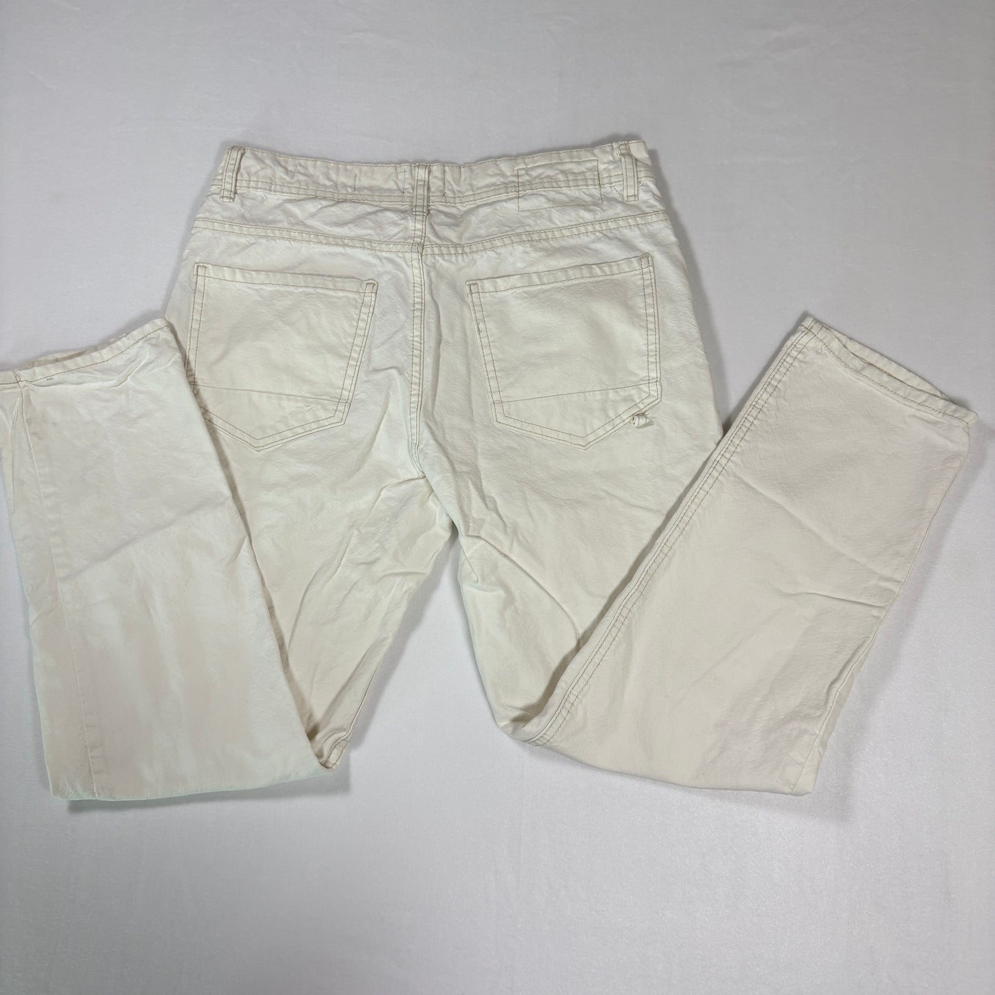 Cotton On Jeans Mens 30 White Straight Leg Denim Pants Casual Neutral Style