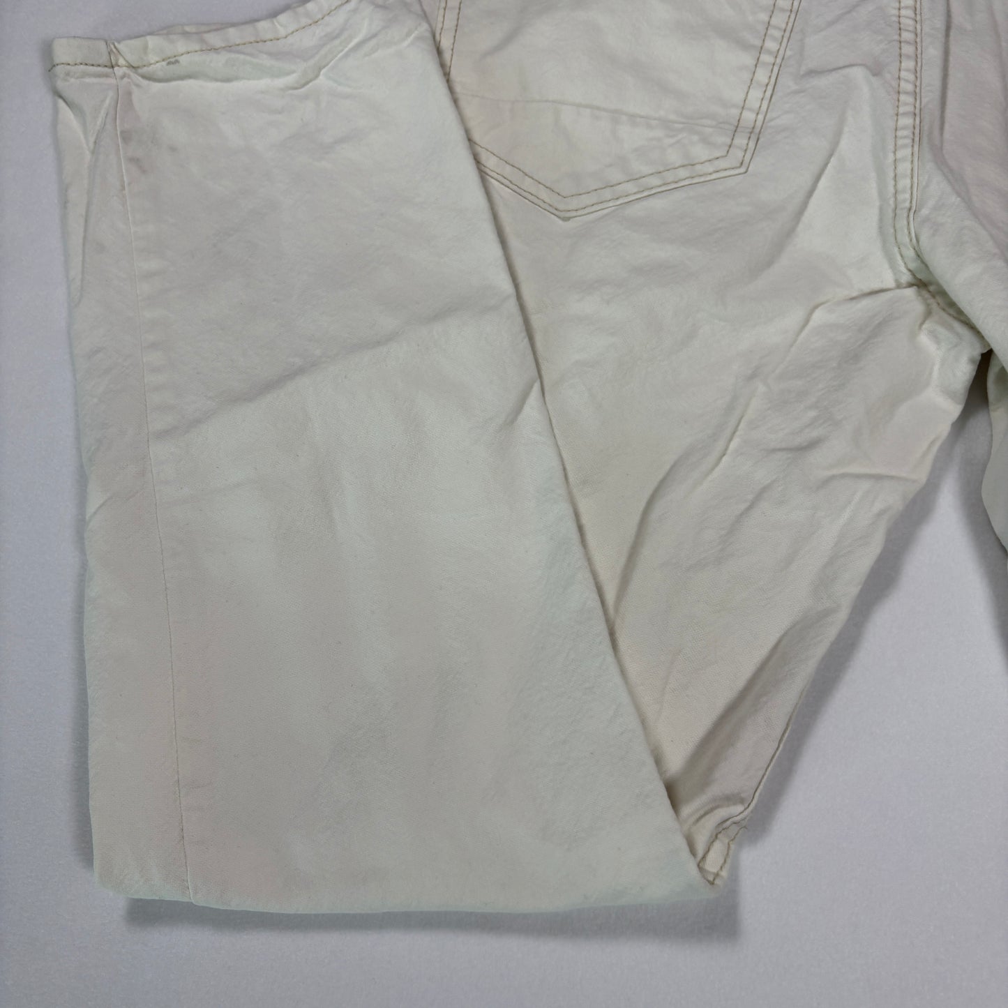 Cotton On Jeans Mens 30 White Straight Leg Denim Pants Casual Neutral Style