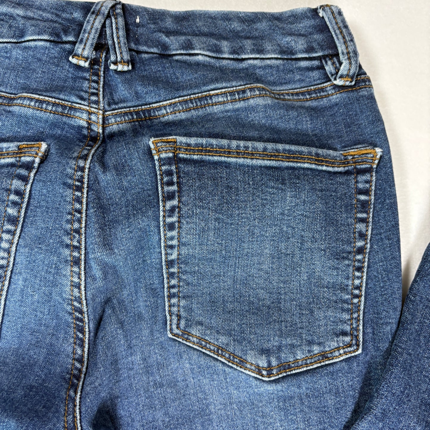 Good American Jeans Womens 6/28 Blue Stretch Denim Bootcut High Rise Pants