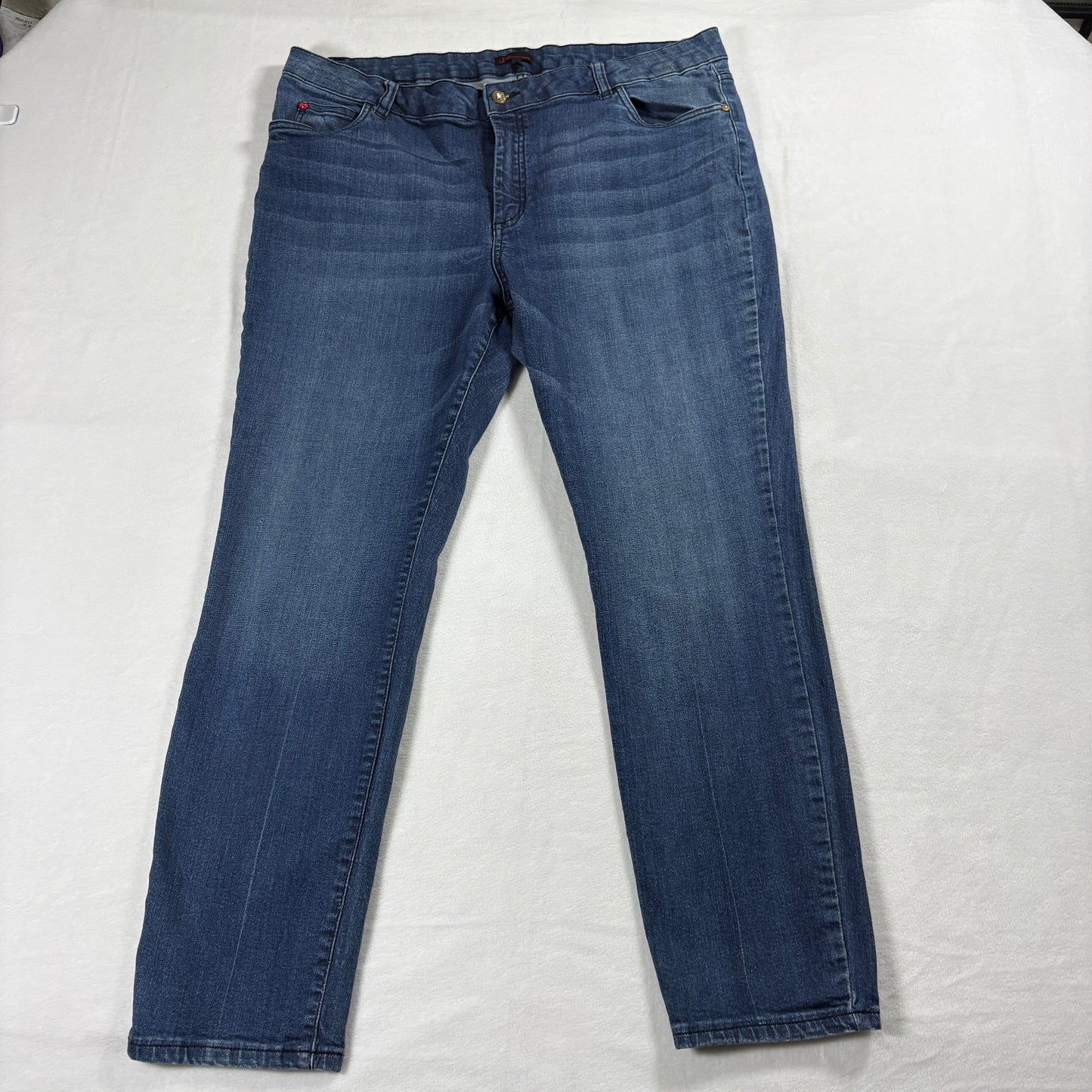 Sofia Vergara Womens Jeans Size 18 Blue Skinny Stretch Denim Casual Wear Fit XL