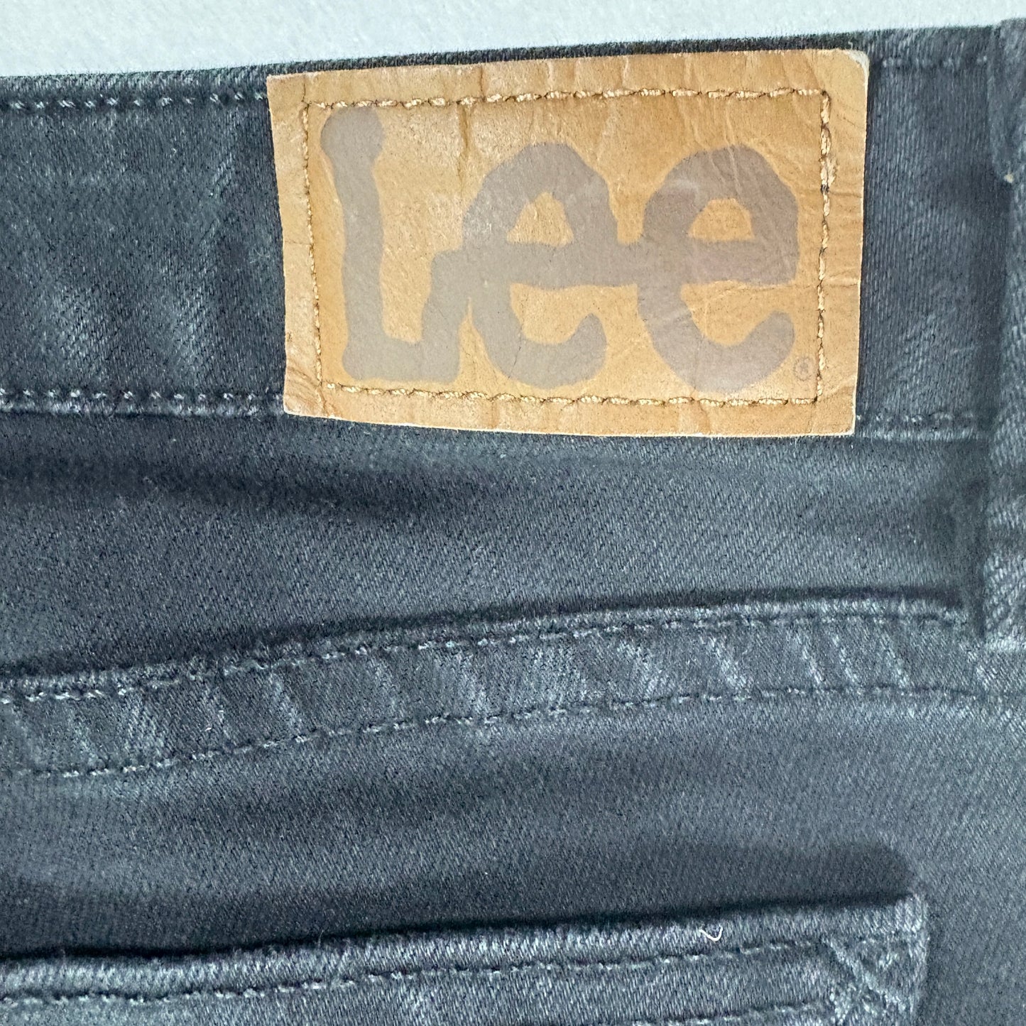 Lee Jeans Womens 12S Black Stretch Denim Bootcut Classic Fit Everyday Pants