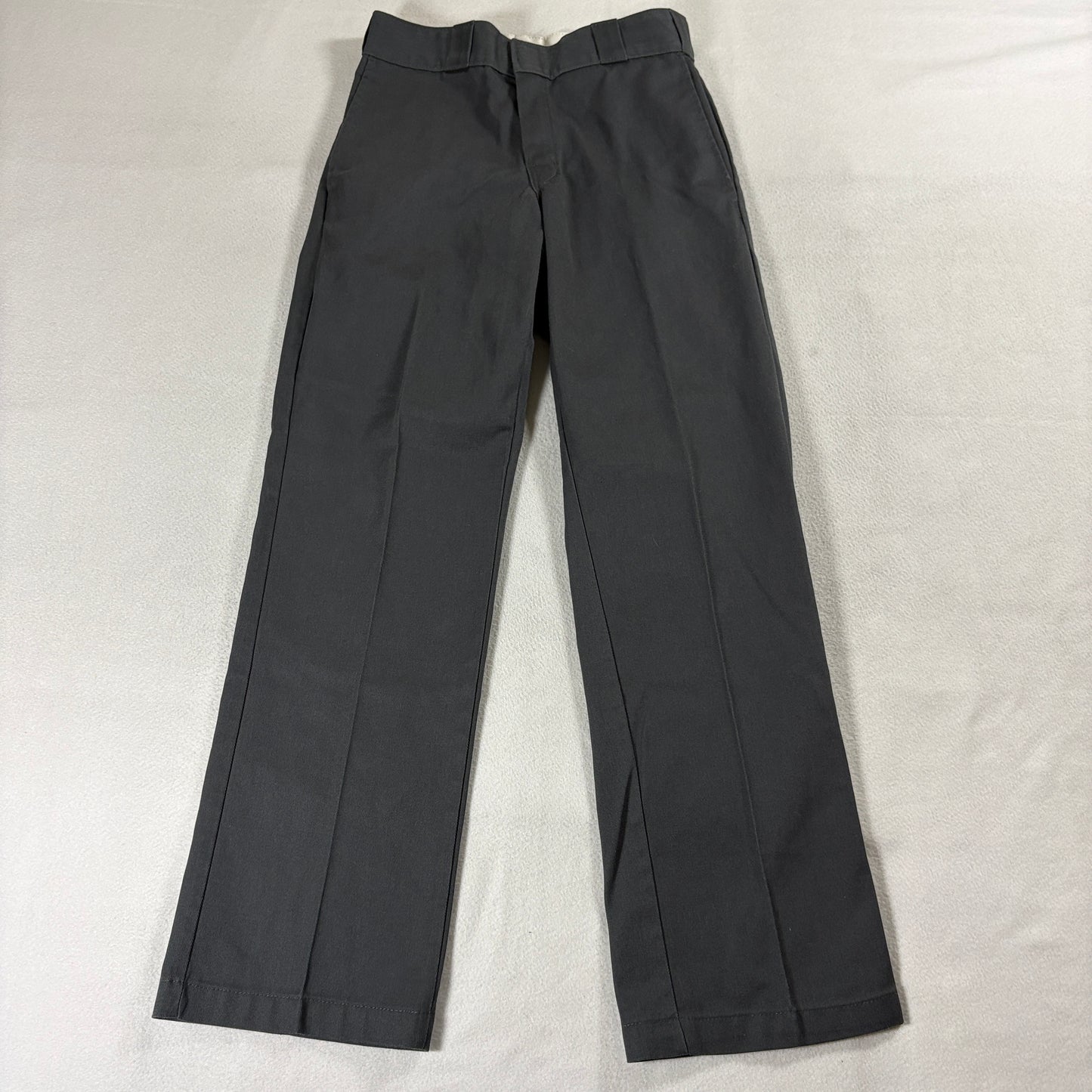 Dickies 874 Original Fit Work Pants 28x30 Gray Straight Chino Fits Like 26x29