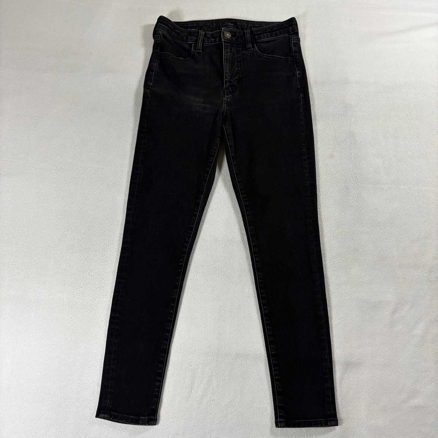 American Eagle Dream Jean Black Skinny Stretch Womens 4 Short Fits Like 26x26