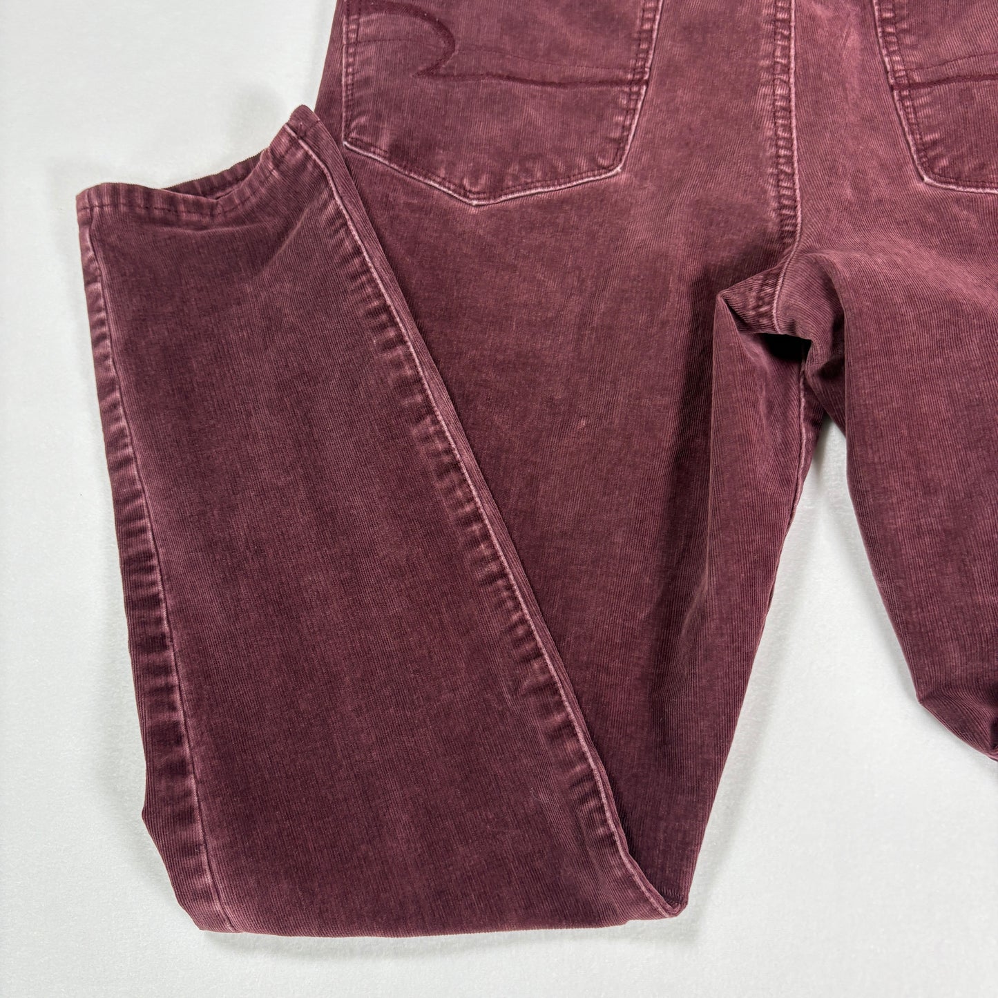 American Eagle Jegging Womens 12 Short Burgundy Super Stretch X4 High Rise Pants