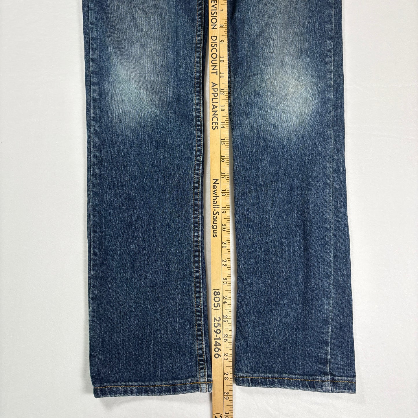 Arizona Jean Co Skinny Jeans Womens 18 Reg Blue Denim Stretch Mid Rise Classic Fit