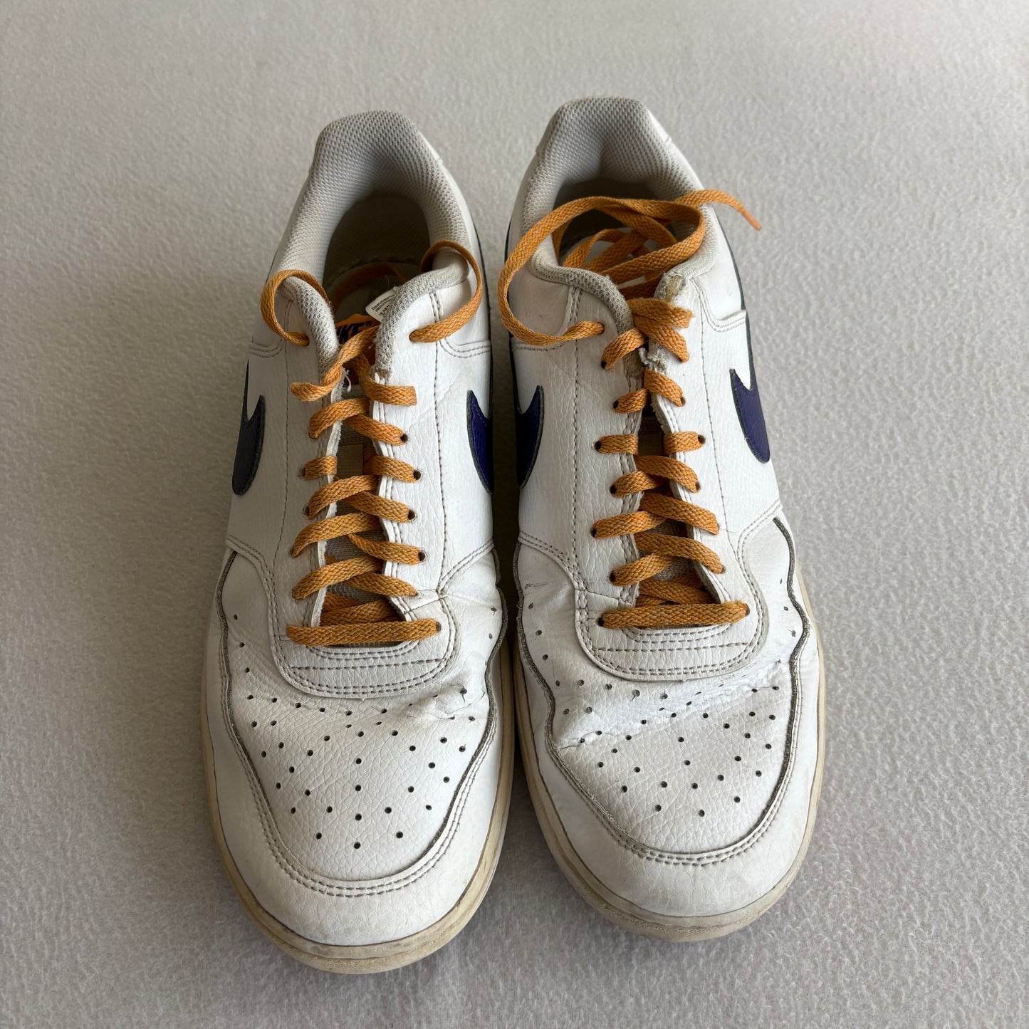 Nike Court Vision Low DM1187-103 Mens 11.5 White Blue Retro Sneakers Casual