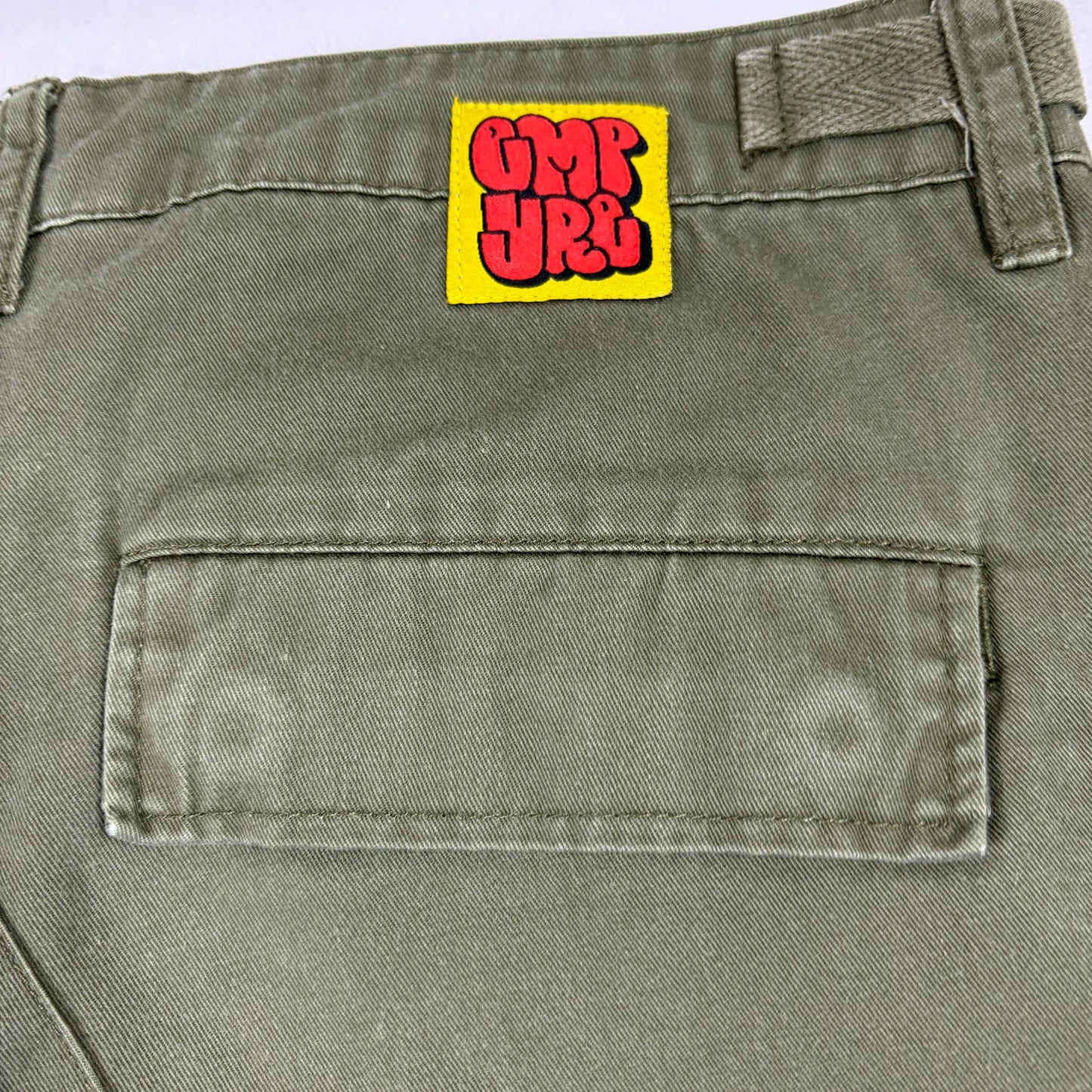 Empyre Mens Pants 30 Cargo Olive Green Utility Workwear Skate Y2K Streetwear