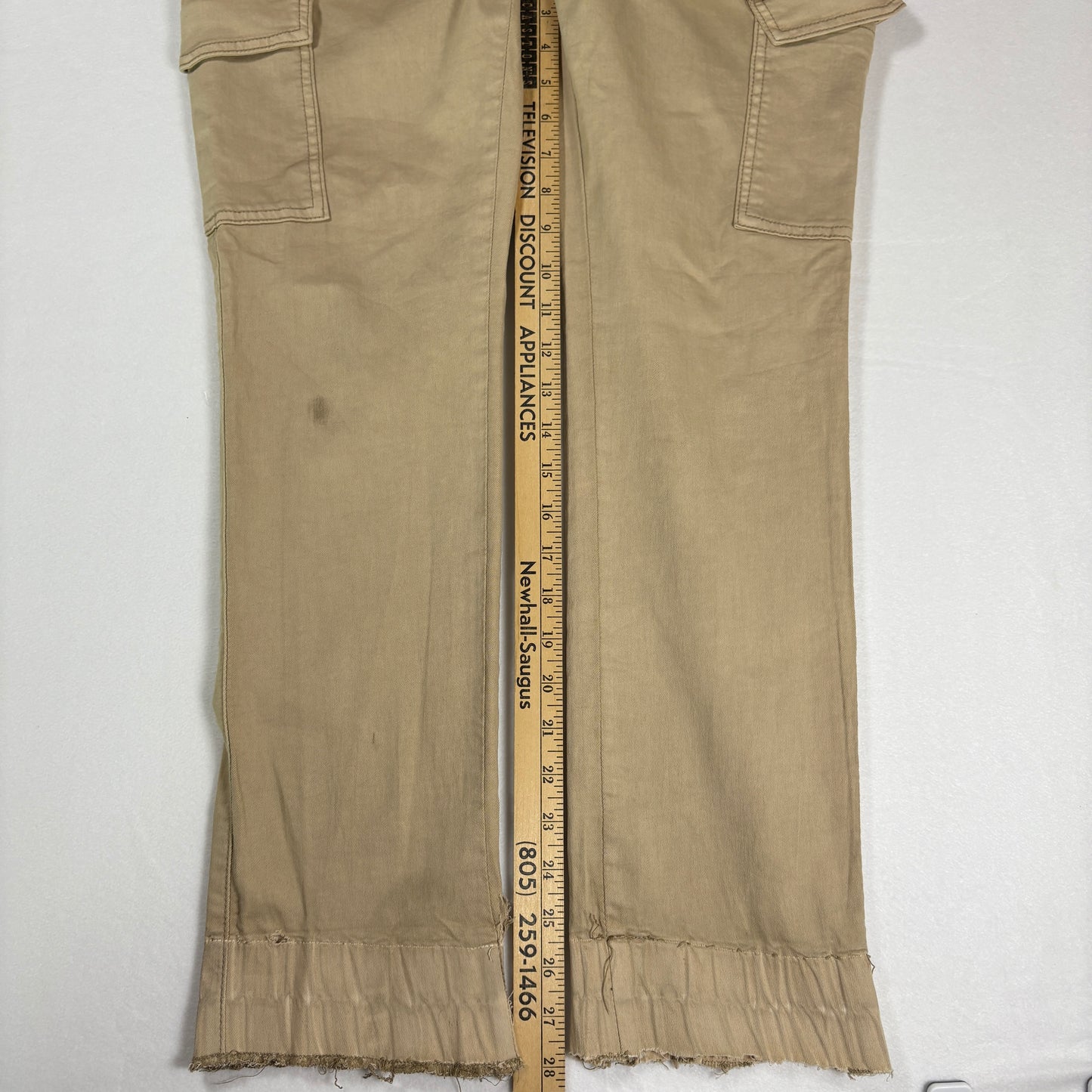 VIP Jeans Women’s 15/32 Khaki Cargo Pants Stretch Utility Carpenter Straight