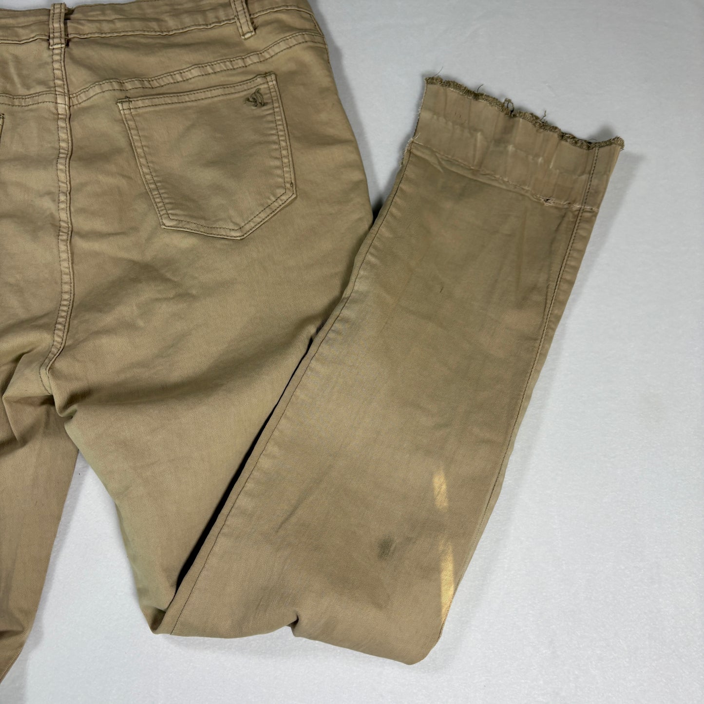 VIP Jeans Women’s 15/32 Khaki Cargo Pants Stretch Utility Carpenter Straight