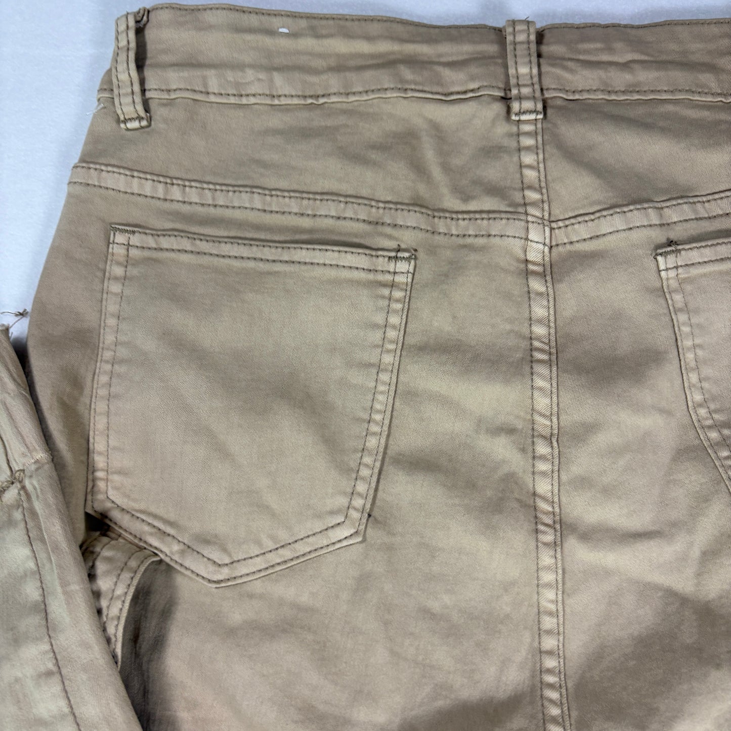 VIP Jeans Women’s 15/32 Khaki Cargo Pants Stretch Utility Carpenter Straight