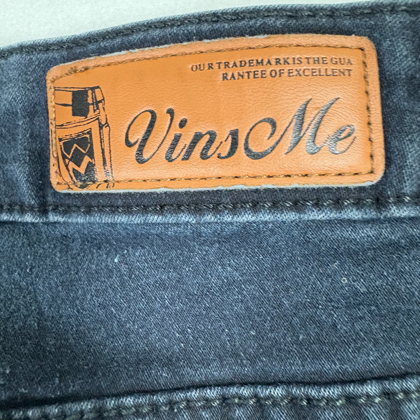 Vins Me Womens Jeans 13 Black Denim Stretch Skinny High Rise Y2K Grunge