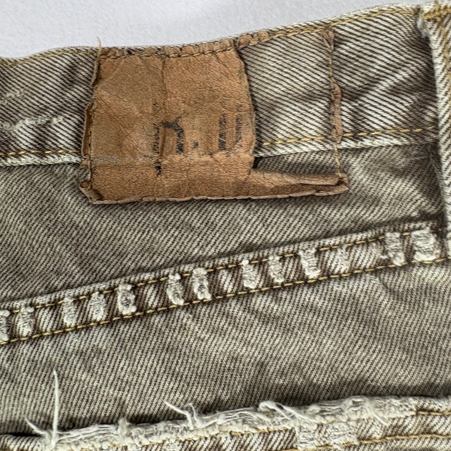 BDG Urban Outfitters Men’s 31x32 Vintage Slim Fit Distressed Jeans Khaki Tan