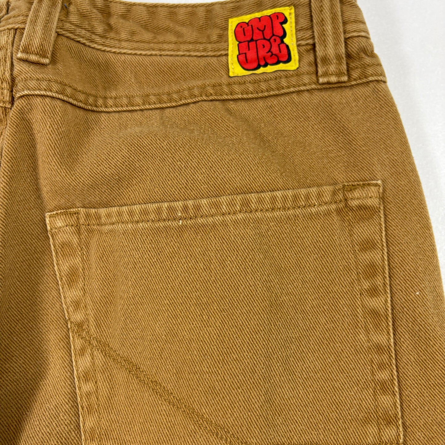 Empyre Mens Pants 32 Brown Denim Jeans Straight Fit Workwear Skate Y2K Grunge