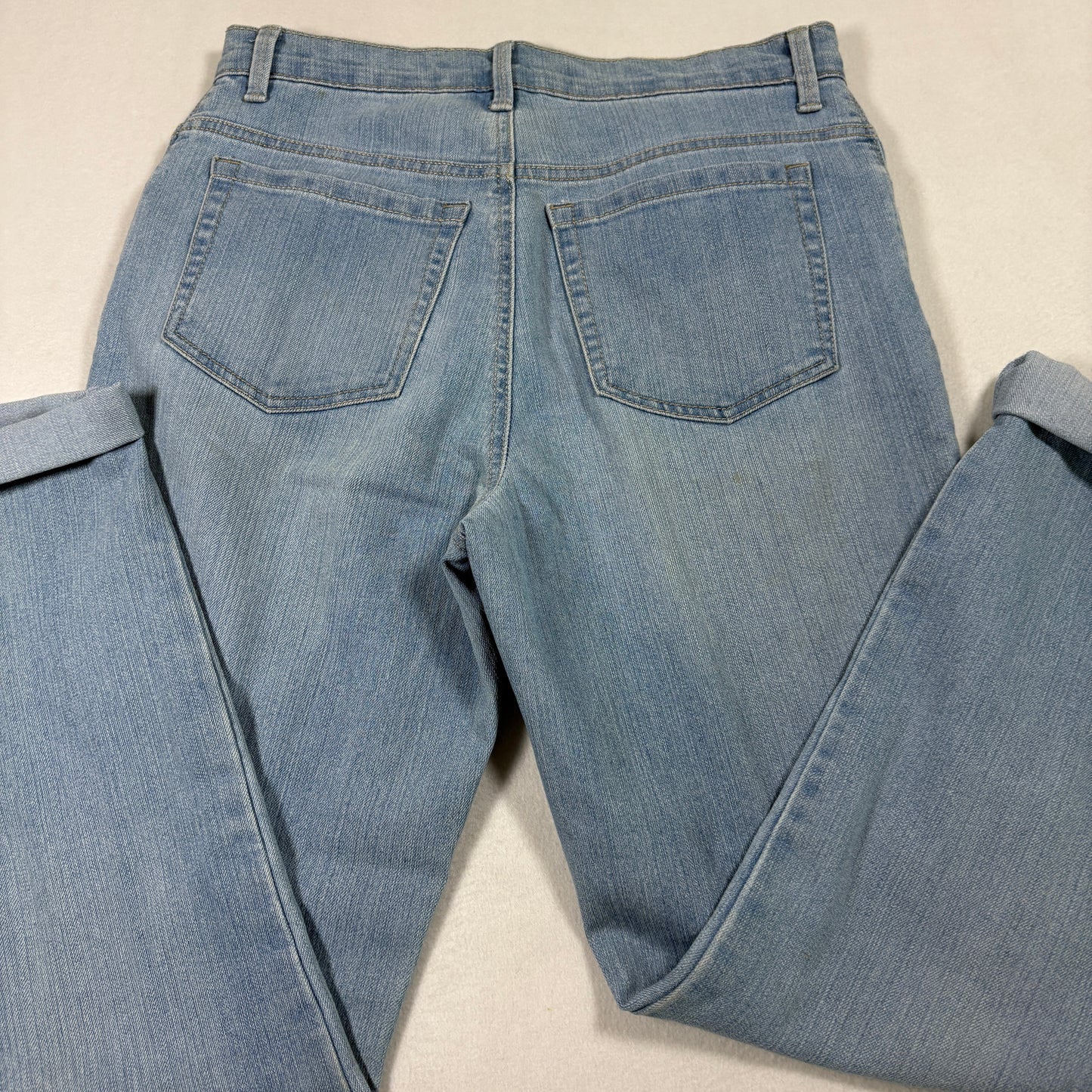 Gloria Vanderbilt Womens Jeans 6 Amanda High Rise Tapered Leg Light Wash Vintage